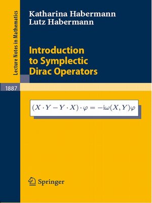 cover image of Introduction to Symplectic Dirac Operators